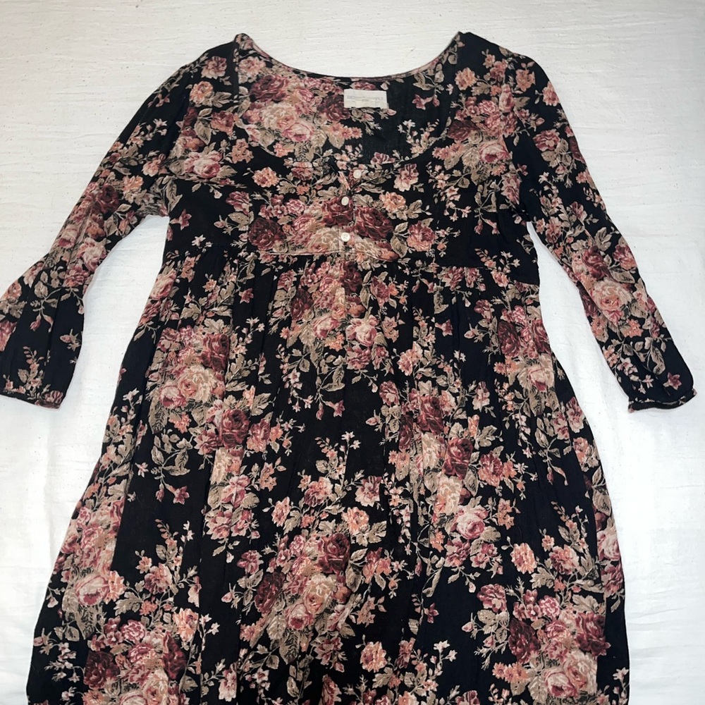 Denim & Supply Ralph Lauren Pink Midi Bell Sleeve Dress